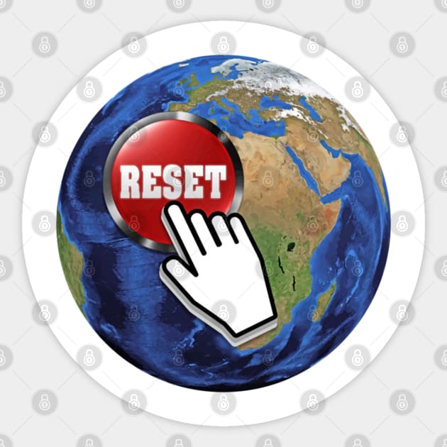 Reset Our Earth Sticker by consigliop